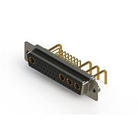 EDAC 630-36W4650-1N2 Mixed Contact D-Sub Connectors Right-angle Power Combo D-Sub Connector