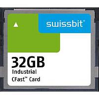 Thẻ CFast Công nghiệp Thẻ CFast, F-56, 32 GB, Flash PSLC, 0C đến +70C Swissbit SFCA032GH2AD4TO-C-GS-23P-STD