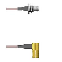 Amphenol Custom Cable Q-0103R0001084i RF Cable Assemblies BNC-SJB/SMB-RP G178 84I