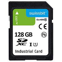Thẻ SD Công nghiệp SD Card, S-58, 128 GB, Flash 3D PSLC, -25C đến +85C Swissbit SFSD128GL1AM1MT-E-PL-21P-STD