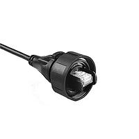 Bulgin PX0896/5M00 Cat 6 Flex Conn IP68 RJ45 to Bare End 5M Cbl