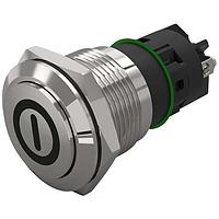 EAO 82-5162.2000.B001 防破壊 16 mm、プッシュボタン、ステンレス鋼、フラッシュ/突出型、はんだ端子、保持型、銀接点
