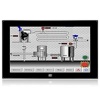 Màn hình LCD 15,6" 400 cd/m² 1366x768 cảm ứng điện dung, mặt trước nhôm, màu đen, kèm màn hình cảm ứng USB PCAP, nguồn vào 9-36V DC, R20 IEI Technology DM-FW15A/PC-R20