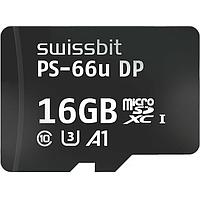 Thẻ nhớ Thẻ microSD Secure PS-66u DP độ bền cao 16 GB, Flash 3D PSLC -40C đến +85C Swissbit SFSD016GN1PT1MT-I-5E-02P-SW4