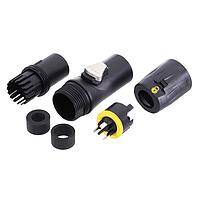 Phích cắm đực/phích cắm đầu vào đầu dây, đầu vít, có khóa Amphenol Audio HPT-3-M