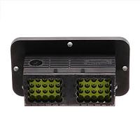 Đầu nối 40 chân, Đế cắm, Chân cắm, Kích thước 16, Lõi ren cho ốc vít, Khóa C, Có vành, Phần đuôi giảm đường kính, Gioăng kín Amphenol SINE Systems ARC12-40PCR