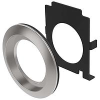 EAO 45-501.2000 Switch Hardware Adapter for the installation of actuators and indicators, 22 mm, in a mounting hole 30.5 mm, metal, shiny, with gasket