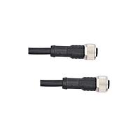 Amphenol LTW M12A08FL-12AFL-SD001 Sensor Cables / Actuator Cables M12 Circular Metric Connector, A Code, Metal, 2A, 08 pins, Female Connector, Female Contact, Straight-to-Straight, Screw Thread, Overmolded Double Ended, Length 1000mm, IP68 / IP69K