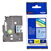 Nhãn in BROTHER TZE-521 (9mmx8m, chữ đen, nền xanh da trời)