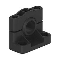 Giá Đỡ Xoay: Xoay 18 mm; Chất Liệu: VALOX Đen; Mặt Bích Gắn; Bao Gồm Phụ Kiện Khóa Xoay Banner Engineering SMB18SF