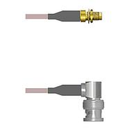 Amphenol Custom Cable Q-3100F000H120i RFケーブルアセンブリ SMA-SJB/BNC-RP G142 120I
