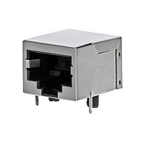 Jack RJ45 8P8C mô-đun cơ bản có khiên chắn, gắn ngang, mạ vàng 15u Stewart Connector SS-90000-011