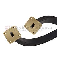 Fairview SMW51TF005-24 WR-51 Twistable Flexible Waveguide in 24 Inch Using Square Cover Flange With a 15 GHz to 22 GHz Frequency Range