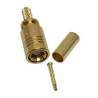 Radiall R114082000 커넥터 SMB / 직선 플러그 크림프 타입 케이블 2.6/50+75 S