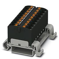PHOENIX CONTACT 3273716 Push-In Distribution Block PTFIX 18X4-NS35A BK