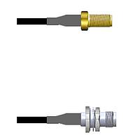 Amphenol Custom Cable Q-2V04E0003024i RF Cable Assemblies SMA-SJ/TNC-SJB G174 24I