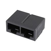 Molex 44150-0017 Ganged Modjack RA Flgls Cat 5 PTH 2Port Unshiel