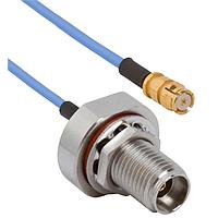 Amphenol SV Microwave FSSMP-047-FB292-120 RF Cable Assemblies SMP Straight F  2.92mm BKHD F 12"Cable