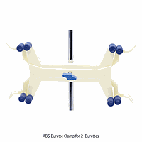 Kẹp, PVC, cho 2×Buret, Đường kính kẹp Φ25mm DaiHan SL.Cla3021