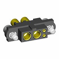 Harwin M80-4D10205F2-02-327-00-000 Power Connectors 2+2 Pos. Female 22AWG+16AWG Cable Conn. Kit, Jackscrews