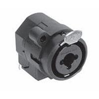 Amphenol Audio ACJC10H ປຸ່ມຮັບ 1/4" XLR ຕິດຕັ້ງຄູ່ປະເພດ C ເສັ້ນສຽງສະເຕຣີໂອ ຢູ່ພື້ນລະດັບ PCB ມີລະບົບລັອກແລະສະຫຼອງ XLR