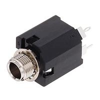 Amphenol Audio ACJM-MN-2S ຕົວເຊື່ອມໂທລະສັບ 1/4"VERT CHASIS CONN MNT Needle CONT