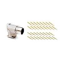 Amphenol SINE Systems MA5RAE1702-KIT Circular Metric Connectors 17 Pos male pins Large flange