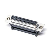 Ổ cắm 25 chân Kích thước B Vỏ kim loại Đầu nối Dải phẳng Amphenol Commercial Products L17DBFRDA25SC309