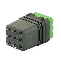 Eaton Souriau-Sunbank 8MQ2M0936BNS Modular Connectors - Push Pull MQuick module, unsealed, without contact, delivered with cap