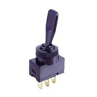 Shin Chin R13-61L-01-R(VDC) ສະຫນັບສະຫນູນ Toggle 20A/12VDC 3P SPST/OFF-ON/0.25"SQ ແຄວງສະແດງແຈ້ງສີແດງ