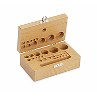 KERN 353-440-200 무게 세트용 나무 상자 (원통형/컴팩트, 1 mg - 200 g)