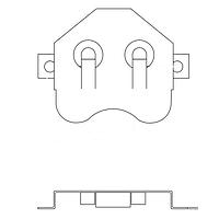 Eagle Plastic Devices 12BH401-GR バッテリーコネクター CR2430 バッテリークリップ
