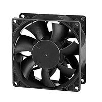 Sunon PMD1209PMB4-A.(2).GN 軸流ファン, 92x92x38mm, 12VDC, 75.1CFM, 0.3"H2O, ボールベアリング, ワイヤー, 自動再起動