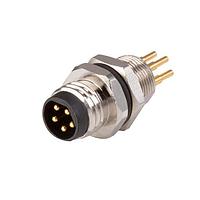Same Sky (formerly CUI Devices) CDM804-08A-MP-R805-67 Straight 8 Pins Panel Mount Pc Pins Rear M8 x 0.5 ACoding Screw Copper Alloy IP67