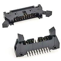 3M Electronic Solutions Division N3428-5002RB Header and Ejector 20 POS 2.54MM SOLDER RA THRU-HOLE