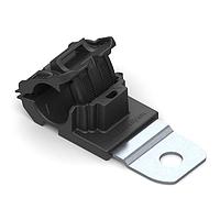 HellermannTyton 151-01952 Ratchet Clamp Ratchet P-Clamp, 0.52 - 0.77" Bundle Dia, 180 Long, 0.33" Hole Dia, PA66HIRHSUV/SS304, Black, 200/ctn