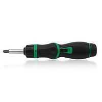 TOPTUL GAAR0901 8-In-1 High Torque Pistol Grip Ratchet Screwdriver Set