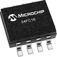 Microchip Technology 24FC16H-E/SN EEPROM 16Kb I2C , 1MHz 1.7-5.5V, 8-SOIC, EXT W/HALF ARRAY WP