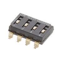 AMP Connectors - TE Connectivity GDS04STR04 DIPスイッチ SLIDE 4ポジション SMDスイッチ DIP