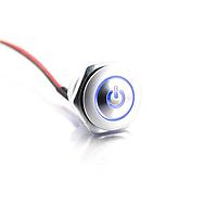 Công tắc tiêu chuẩn PBS 16mm SPST 0.1A 48V duy trì kim loại ill Lumex W57M-213B