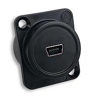 Đầu nối Mini USB Loại B EH Mini USB Feedthru Đóng túi kèm ốc vít Switchcraft EHUSBMNMNPKG