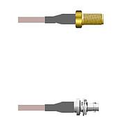 Amphenol Custom Cable Q-2V00P0005096i RF Cable Assemblies SMA-SJ/HDBNC-SJB G316 96I