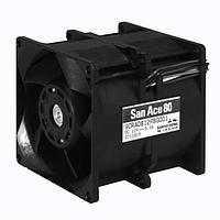 Sanyo Denki 9CRA0848P8G001 ພັງລົມ Axial Axial, 80x80x80mm, 48VDC, 4.62"H2O, ການຫຼິ້ນຕໍ່ກັນ, ພະລັງງານຕ່ຳ, Tach/PWM