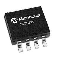 EEPROM 32 Kbit SPI SERIAL có ECC, 8-SOIC T&R, Nhiệt độ mở rộng 125C Microchip Technology 25CS320T-E/SN