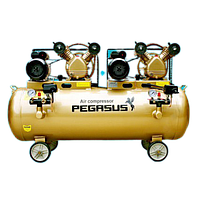  MÁY NÉN KHÍ DÂY ĐAI 2 ĐẦU NÉN-2 MOTOR KOCU TM-2x2-3HP-12.5-230L