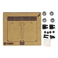 Phụ kiện: Giá đỡ để bàn cắt bằng laser, chân nam châm mini và ốc vít cần thiết để sử dụng với Newt. Phambili NEWT-02