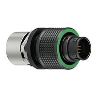 ODU C10WDM-PD8XBE0-0000 Plug SP w/ screw-lock, Size 0, IP6K8 / IP6K9K, 8 C, D (green) Key