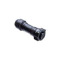 Amphenol LTW BD-07BFFA-QL8SN0 Standard Circular Connector X-Lok, Standard Size, Plastic, 5A, 07 pins, Female Connector, Female Contact, Straight, Push Lock, Crimp, Field Installable without Pin, F5.0 - F6.0mm, IP68