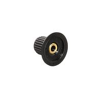 Núm vặn hình trụ có gờ ASM, núm, đen, nylon, 0,157, MI Grayhill 11K5015-EMNB