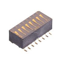 AMP Connectors - TE Connectivity GDR08S04 DIPスイッチ SW DIP RCKR 8POS SMD